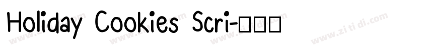 Holiday Cookies Scri字体转换